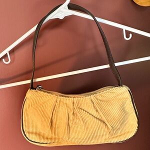 Vintage J Crew corduroy baguette bag